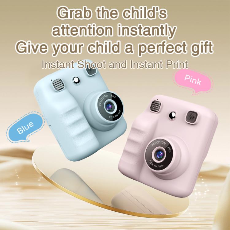 A29 2.4 inch HD IPS Screen Kids Instant Printing Camera, Support Photo and Video Recording