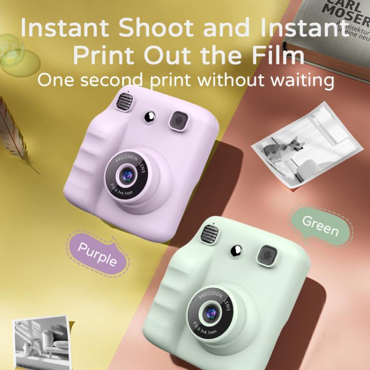 A29 2.4 inch HD IPS Screen Kids Instant Printing Camera, Support Photo and Video Recording