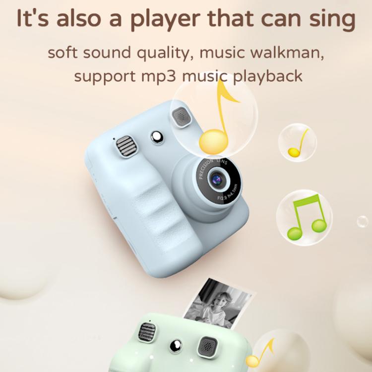 A29 2.4 inch HD IPS Screen Kids Instant Printing Camera, Support Photo and Video Recording