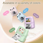 A29 2.4 inch HD IPS Screen Kids Instant Printing Camera, Support Photo and Video Recording