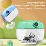 D1 1080P 2.4 inch HD Large Screen Kids Instant Printing Camera, Support Photo and Video Recording