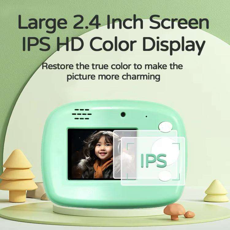 D1 1080P 2.4 inch HD Large Screen Kids Instant Printing Camera, Support Photo and Video Recording