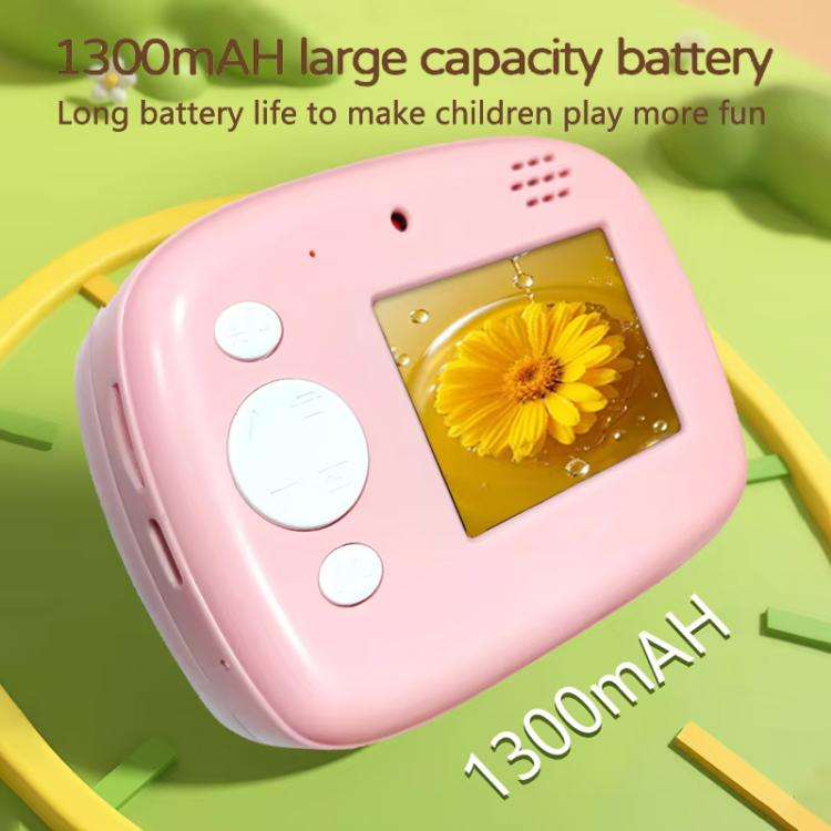 D1 1080P 2.4 inch HD Large Screen Kids Instant Printing Camera, Support Photo and Video Recording