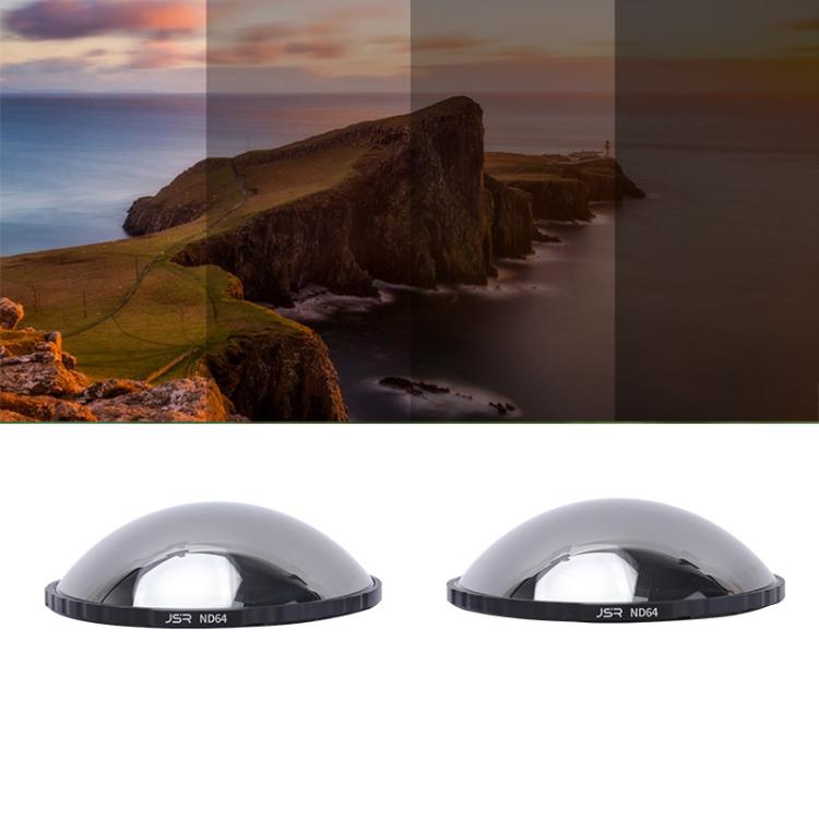 2 PCS/Pack For Insta360 X6 JSR Clip-on ND Lens Filter, ND16, ND32, ND64