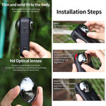 For Insta360 X6 JSR Clip-on ND Lens Filter, 4 in 1 ND32 + PC Lens Guard, 6 in 1 ND16/32/64