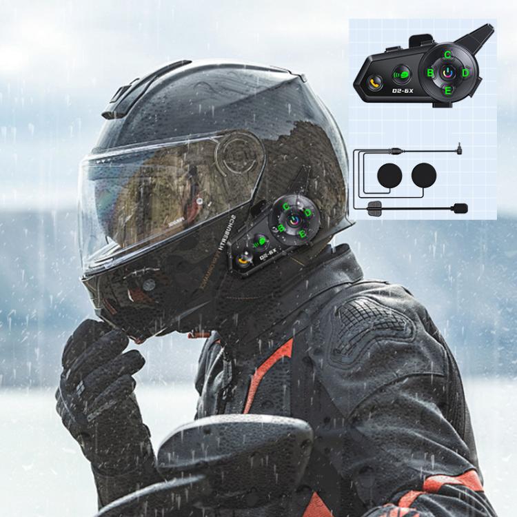 5 in 1  Motorcycle Helmet Wireless Walkie-Talkie Bluetooth Earphone, Hard Mic, Soft Mic, Hard + Soft Mic