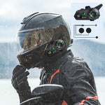 5 in 1  Motorcycle Helmet Wireless Walkie-Talkie Bluetooth Earphone, Hard Mic, Soft Mic, Hard + Soft Mic