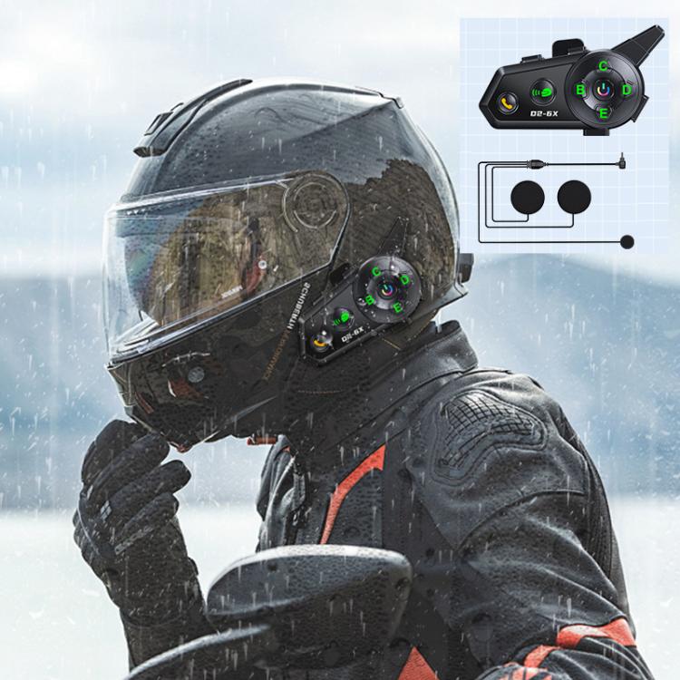 5 in 1  Motorcycle Helmet Wireless Walkie-Talkie Bluetooth Earphone, Hard Mic, Soft Mic, Hard + Soft Mic