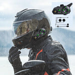 5 in 1  Motorcycle Helmet Wireless Walkie-Talkie Bluetooth Earphone, Hard Mic, Soft Mic, Hard + Soft Mic