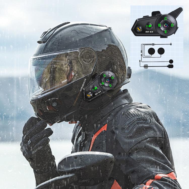5 in 1  Motorcycle Helmet Wireless Walkie-Talkie Bluetooth Earphone, Hard Mic, Soft Mic, Hard + Soft Mic