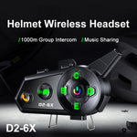 5 in 1  Motorcycle Helmet Wireless Walkie-Talkie Bluetooth Earphone, Hard Mic, Soft Mic, Hard + Soft Mic