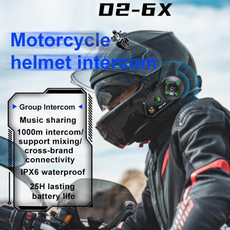 5 in 1  Motorcycle Helmet Wireless Walkie-Talkie Bluetooth Earphone, Hard Mic, Soft Mic, Hard + Soft Mic