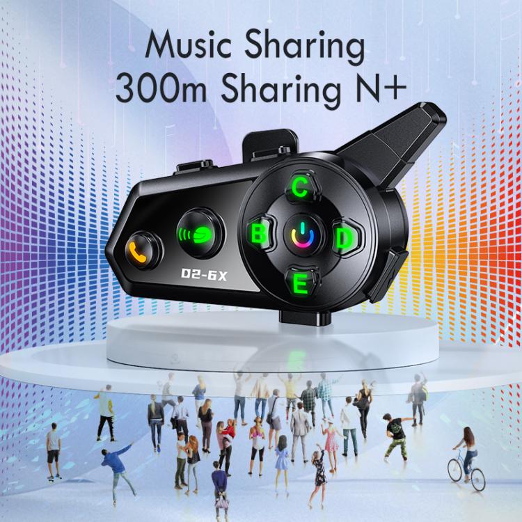 5 in 1  Motorcycle Helmet Wireless Walkie-Talkie Bluetooth Earphone, Hard Mic, Soft Mic, Hard + Soft Mic