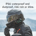 5 in 1  Motorcycle Helmet Wireless Walkie-Talkie Bluetooth Earphone, Hard Mic, Soft Mic, Hard + Soft Mic