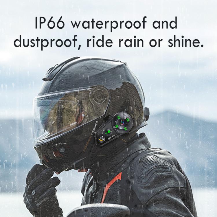 5 in 1  Motorcycle Helmet Wireless Walkie-Talkie Bluetooth Earphone, Hard Mic, Soft Mic, Hard + Soft Mic