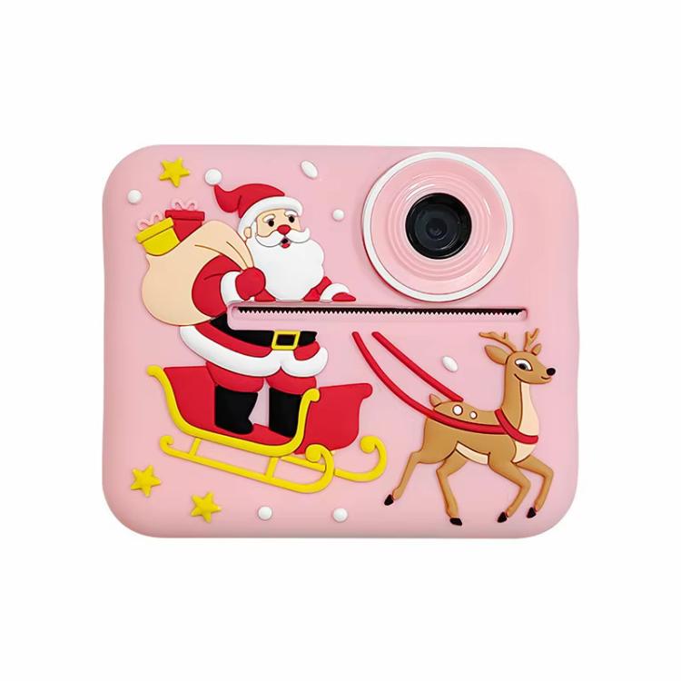 D2-A 1080P 2.4 inch HD Large Screen Cute Cartoon Kids Instant Print Camera, Support Photo and Video Recording