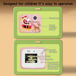D2-A 1080P 2.4 inch HD Large Screen Cute Cartoon Kids Instant Print Camera, Support Photo and Video Recording