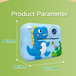 D2-A 1080P 2.4 inch HD Large Screen Cute Cartoon Kids Instant Print Camera, Support Photo and Video Recording