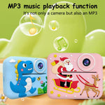 D2-A 1080P 2.4 inch HD Large Screen Cute Cartoon Kids Instant Print Camera, Support Photo and Video Recording