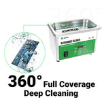 2UUL SS01 0.8L Ultrasonic Cleaner, EU Plug, EU Plug