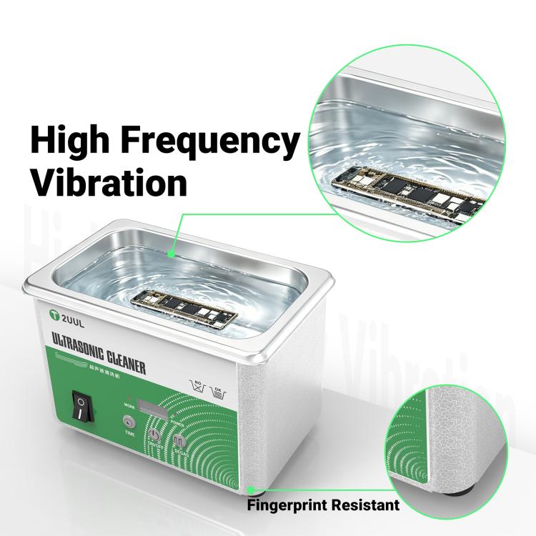 2UUL SS01 0.8L Ultrasonic Cleaner, EU Plug, EU Plug