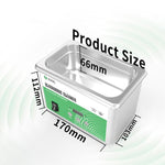 2UUL SS01 0.8L Ultrasonic Cleaner, EU Plug, EU Plug