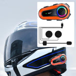 Q08-2X Motorcycle Helmet Wireless Walkie-Talkie Bluetooth Earphone, Hard Mic, Soft Mic, Hard + Soft Mic