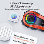 Q08-2X Motorcycle Helmet Wireless Walkie-Talkie Bluetooth Earphone, Hard Mic, Soft Mic, Hard + Soft Mic