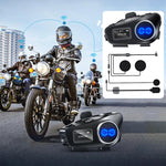 Y6X Intercom Helmet BT Headset For 4-person, 2-in-1 Mic, Soft Mic, Hard Mic