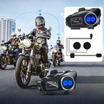 Y6X Intercom Helmet BT Headset For 4-person, 2-in-1 Mic, Soft Mic, Hard Mic