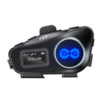 Y6X Intercom Helmet BT Headset For 4-person, 2-in-1 Mic, Soft Mic, Hard Mic