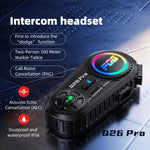 Q26 Pro Motorcycle Helmet Wireless Walkie-Talkie Bluetooth Earphone For 2-person, Hard Mic, Soft Mic, Hard + Soft Mic