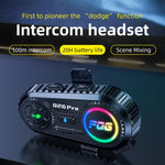 Q26 Pro Motorcycle Helmet Wireless Walkie-Talkie Bluetooth Earphone For 2-person, Hard Mic, Soft Mic, Hard + Soft Mic