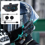 Q27 Motorcycle Helmet Wireless Walkie-Talkie Bluetooth Earphone with Dash Cam, Hard Mic, Soft Mic, Hard + Soft Mic