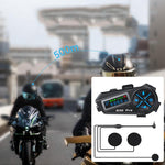 Q30 Pro LED Digital Display Motorcycle Helmet Wireless Walkie-Talkie Bluetooth Earphone, Hard Mic, Soft Mic, Hard + Soft Mic