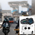 Q30 Pro LED Digital Display Motorcycle Helmet Wireless Walkie-Talkie Bluetooth Earphone, Hard Mic, Soft Mic, Hard + Soft Mic