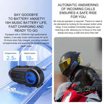 Y8 Intercom Helmet BT Headset For 2-person, 2-in-1 Mic, Soft Mic, Hard Mic