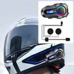 Q08 Motorcycle Helmet Wireless Walkie-Talkie Bluetooth Earphone Support FM, Hard Mic, Soft Mic, Hard + Soft Mic