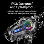 Q08 Motorcycle Helmet Wireless Walkie-Talkie Bluetooth Earphone Support FM, Hard Mic, Soft Mic, Hard + Soft Mic