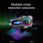 Q08 Motorcycle Helmet Wireless Walkie-Talkie Bluetooth Earphone Support FM, Hard Mic, Soft Mic, Hard + Soft Mic