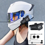 Y50 Standard Edition BT Helmet Intercom Headset, AI Voice Assistant, IPX6 Waterproof, 2-in-1 Mic, Soft Mic, Hard Mic