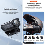 Y50 Standard Edition BT Helmet Intercom Headset, AI Voice Assistant, IPX6 Waterproof, 2-in-1 Mic, Soft Mic, Hard Mic