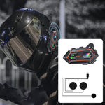Y20-2x Motorcycle Helmet Intercom Headset, CVC Noise Reduction, AI Voice Assistant, IPX6 Waterproof, 2-in-1 Mic, Soft Mic, Hard Mic