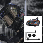Y20-2x Motorcycle Helmet Intercom Headset, CVC Noise Reduction, AI Voice Assistant, IPX6 Waterproof, 2-in-1 Mic, Soft Mic, Hard Mic
