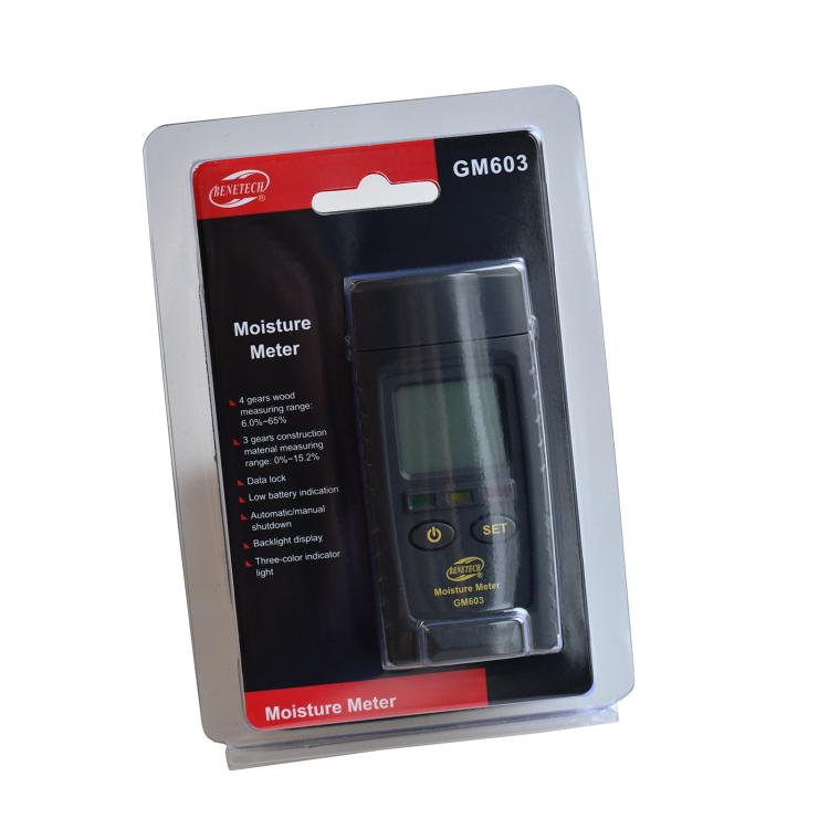 BENETECH GM603 Digital Wood Moisture Meter Humidity Tester Timber Damp Detector, GM603