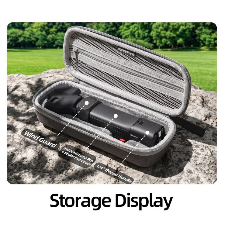 For Insta360 Luna Pro Sunnylife Mini Carrying Handbag Protective Organizer, Standard Bundle Case, Creator Bundle Case