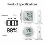 ZSS-KB-TH-LF-C Tuya Smart LCD Digital Display Temperature and Humidity Sensor Compatible with Zigbee