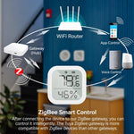 ZSS-KB-TH-LF-C Tuya Smart LCD Digital Display Temperature and Humidity Sensor Compatible with Zigbee