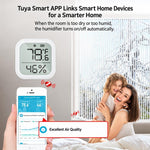 ZSS-KB-TH-LF-C Tuya Smart LCD Digital Display Temperature and Humidity Sensor Compatible with Zigbee
