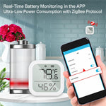 ZSS-KB-TH-LF-C Tuya Smart LCD Digital Display Temperature and Humidity Sensor Compatible with Zigbee